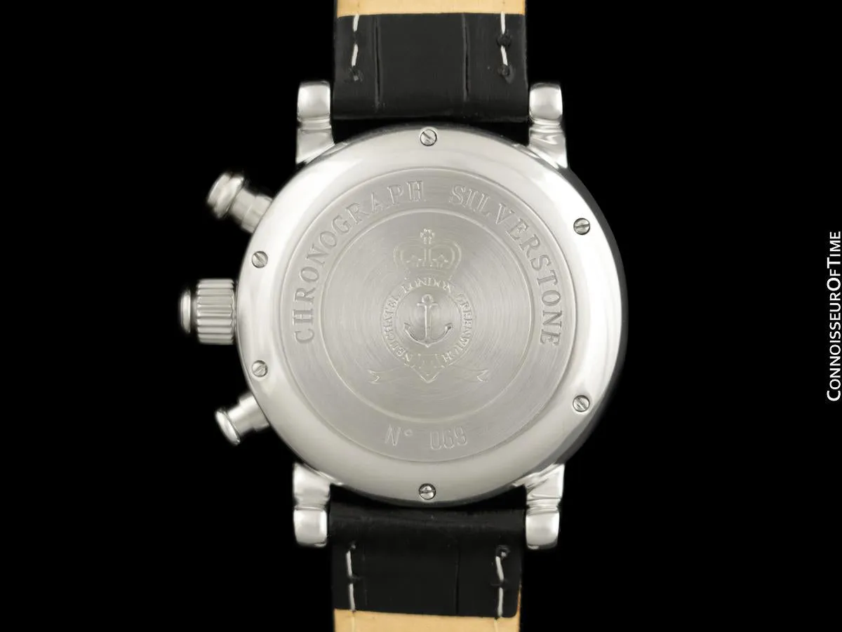 Graham Silverstone GMT Mens "Big Date" Chronograph Watch - Stainless Steel