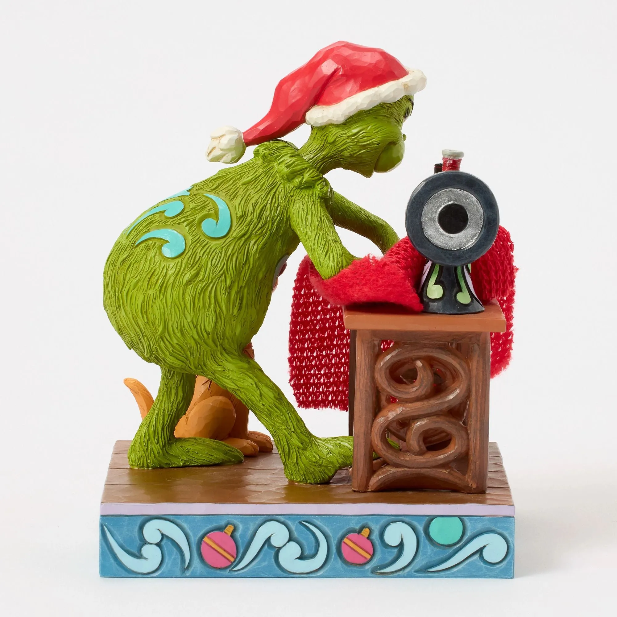 Grinch Sewing Santa Suit Fig
