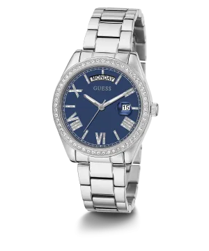 Guess Luna Silver Case Blue Dial Women's Watch GW0307L1
