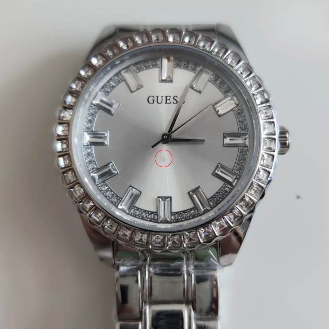 Guess Sparkler Silver Crystal Women's Watch GW0111L1 (DEFECT)
