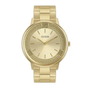 GUESS Stainless Steel Analog Gold Dial Women's Watch-U1406L2M