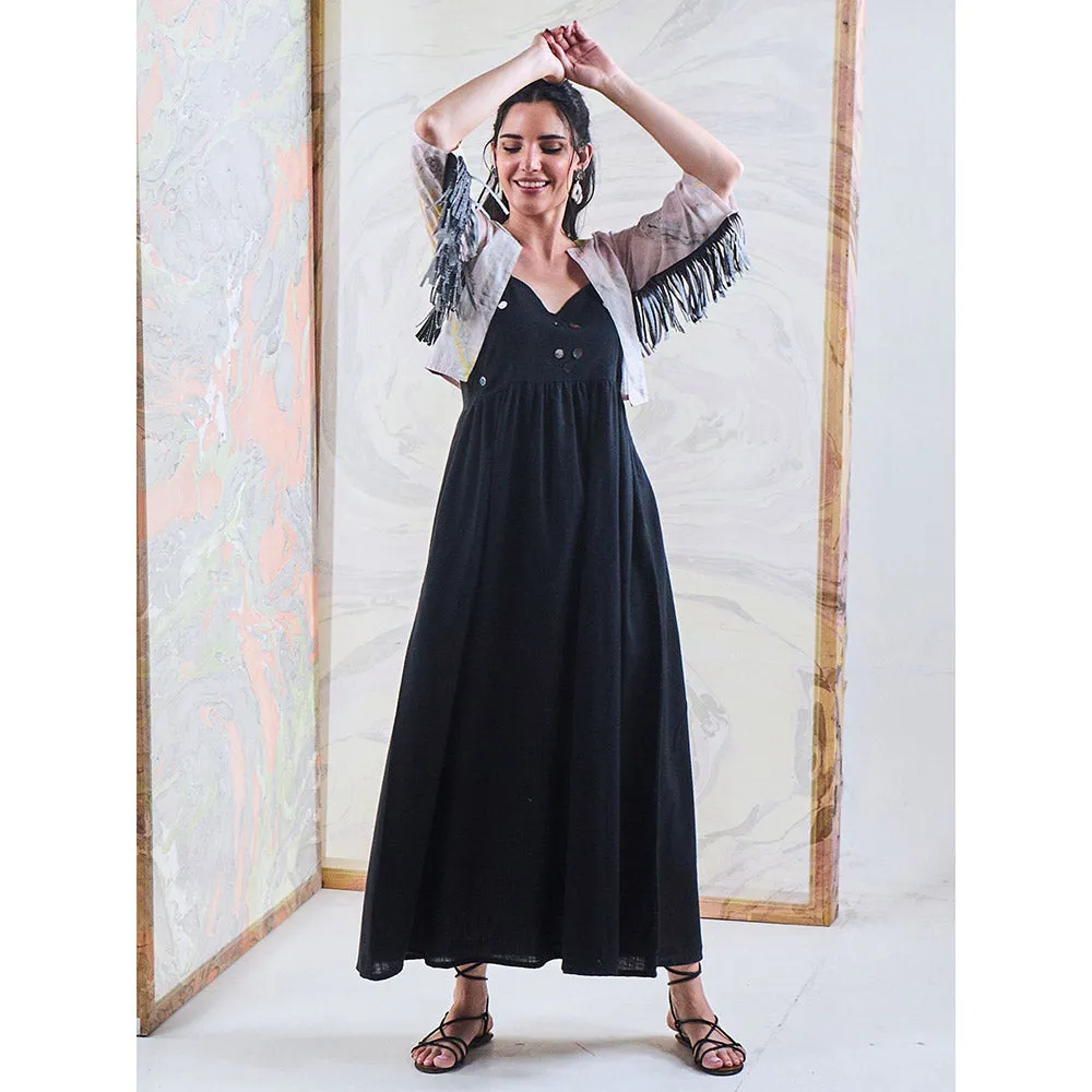 Gulaal Black Embroidered Dress