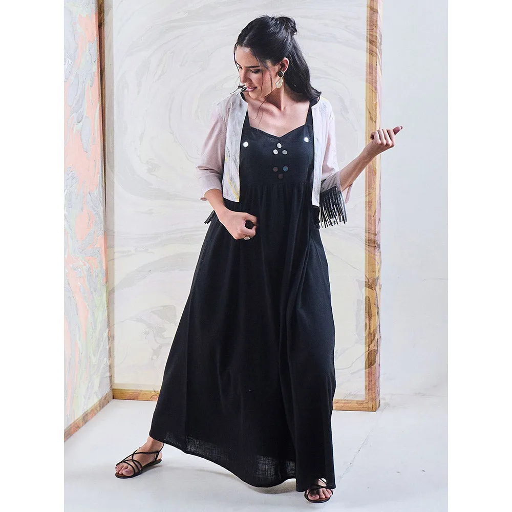 Gulaal Black Embroidered Dress