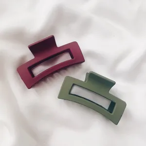 Hair Claw : Marroon & Sage Hair Claw : Marroon & Sage