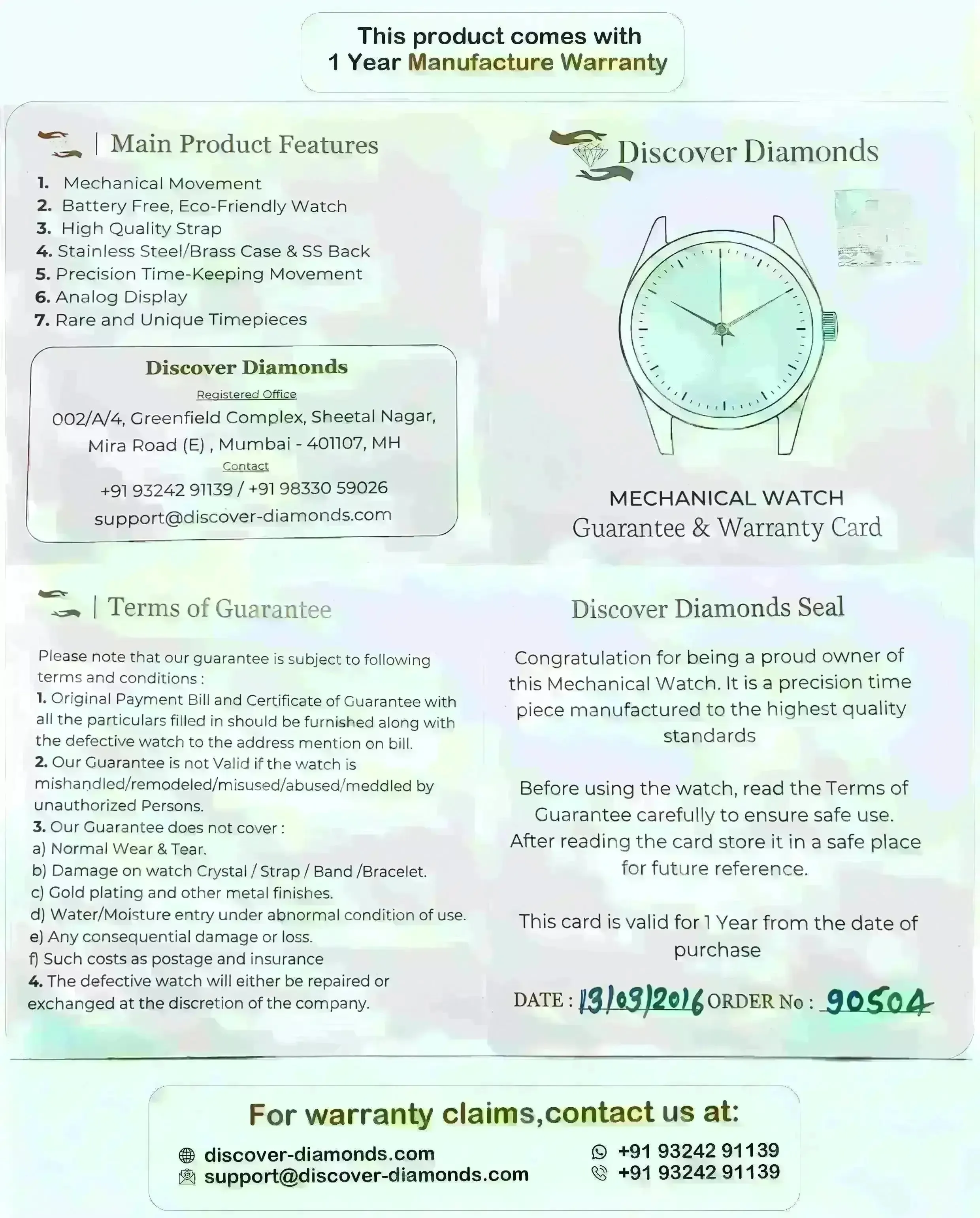 HMT Himalaya Para Shock 17 Jewels Transparent Back Mechanical Hand winding Men's Wrist Watch