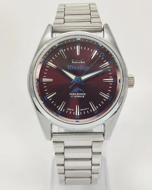HMT Himalaya Para Shock 17 Jewels Transparent Back Mechanical Hand winding Men's Wrist Watch