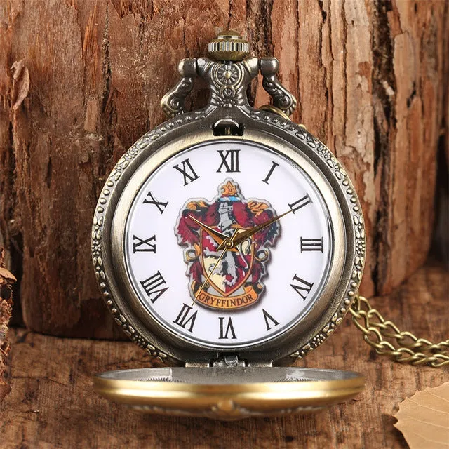 Hogwart Houses Vintage Style Pocket Watches