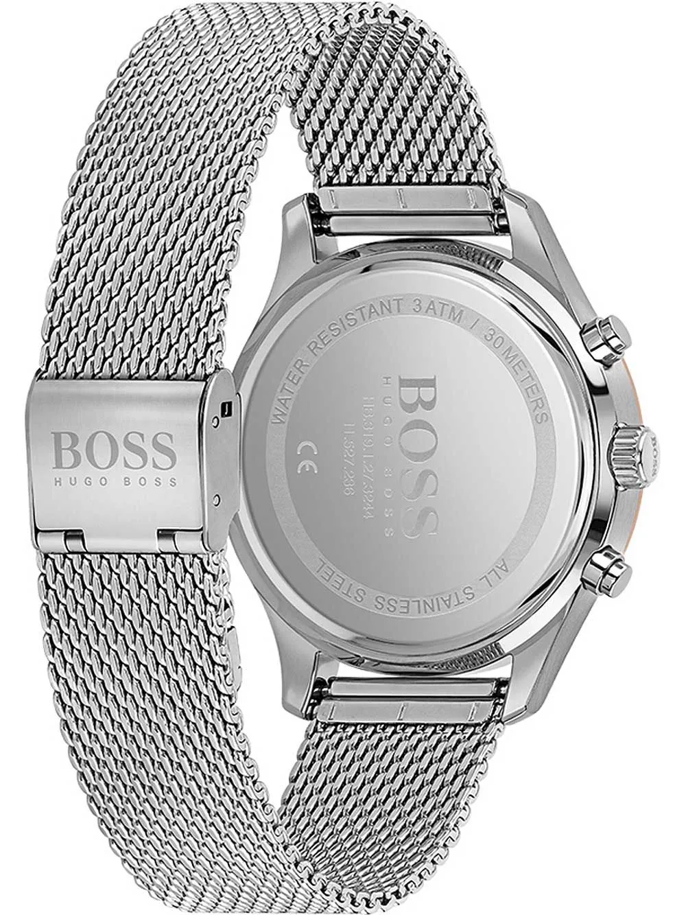 Hugo Boss Associate Silver Mesh Men's Watch 1513805