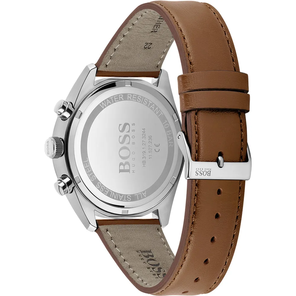 Hugo Boss Champion Brown Leather Strap Men's Watch 1513879
