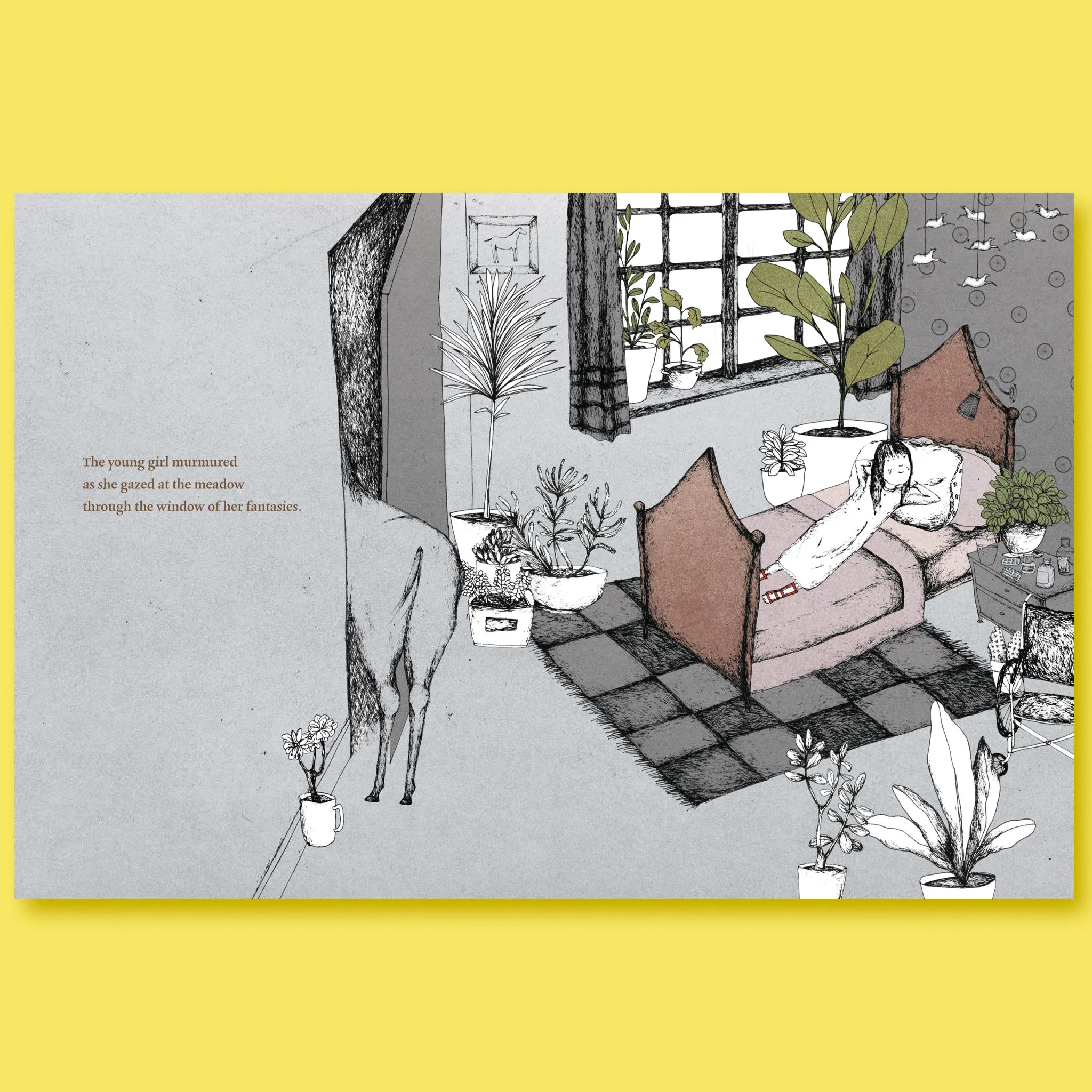 In the Meadow of Fantasies by Hadi Mohammadi; Illustrated by Nooshin Safakhoo