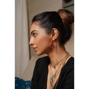 Isharya Bolt Purple Charm in 18kt Gold Plated Isharya Bolt Purple Charm in 18kt Gold Plated