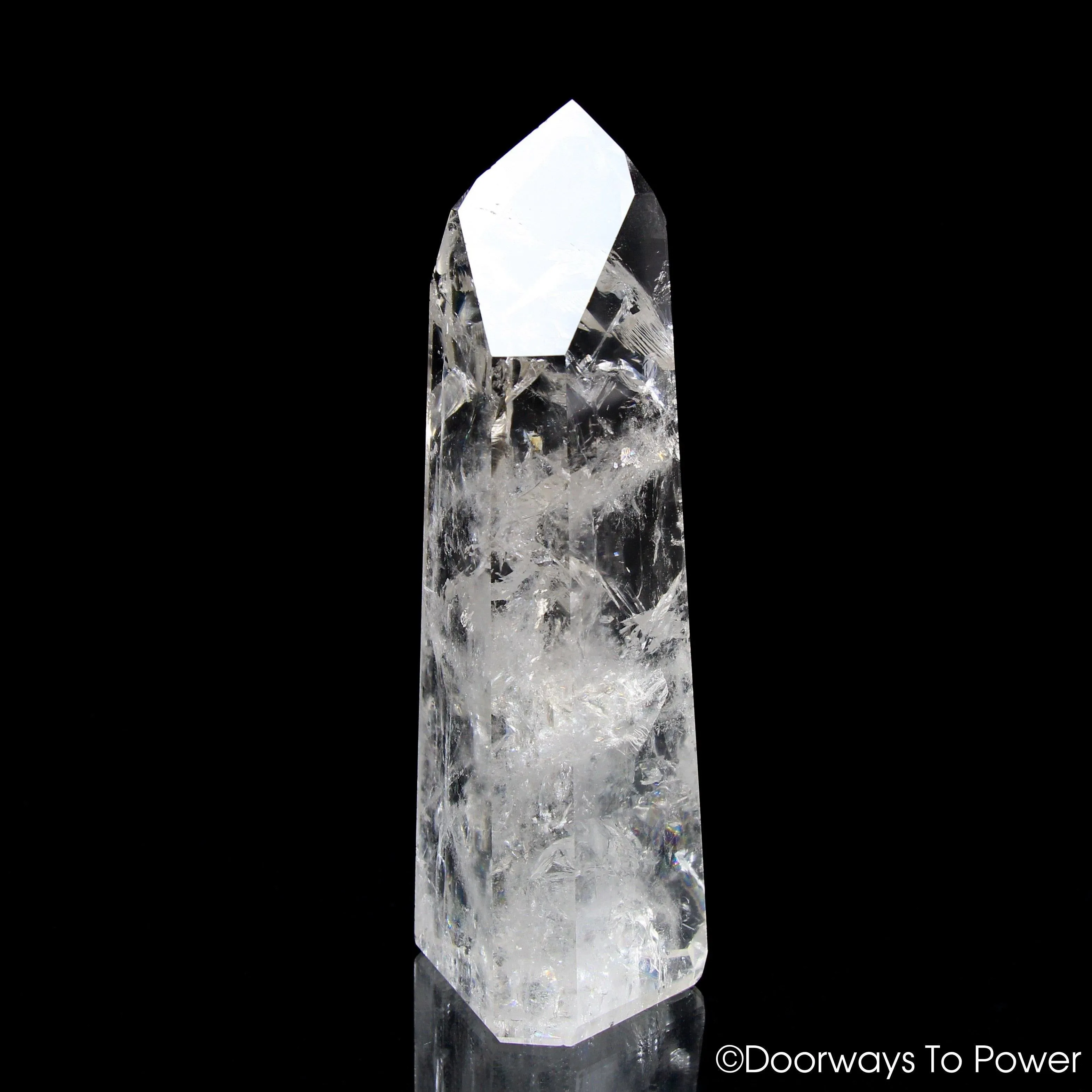 John of God Quartz Master Dow Devic Temple Casa Crystal w/ Rainbows