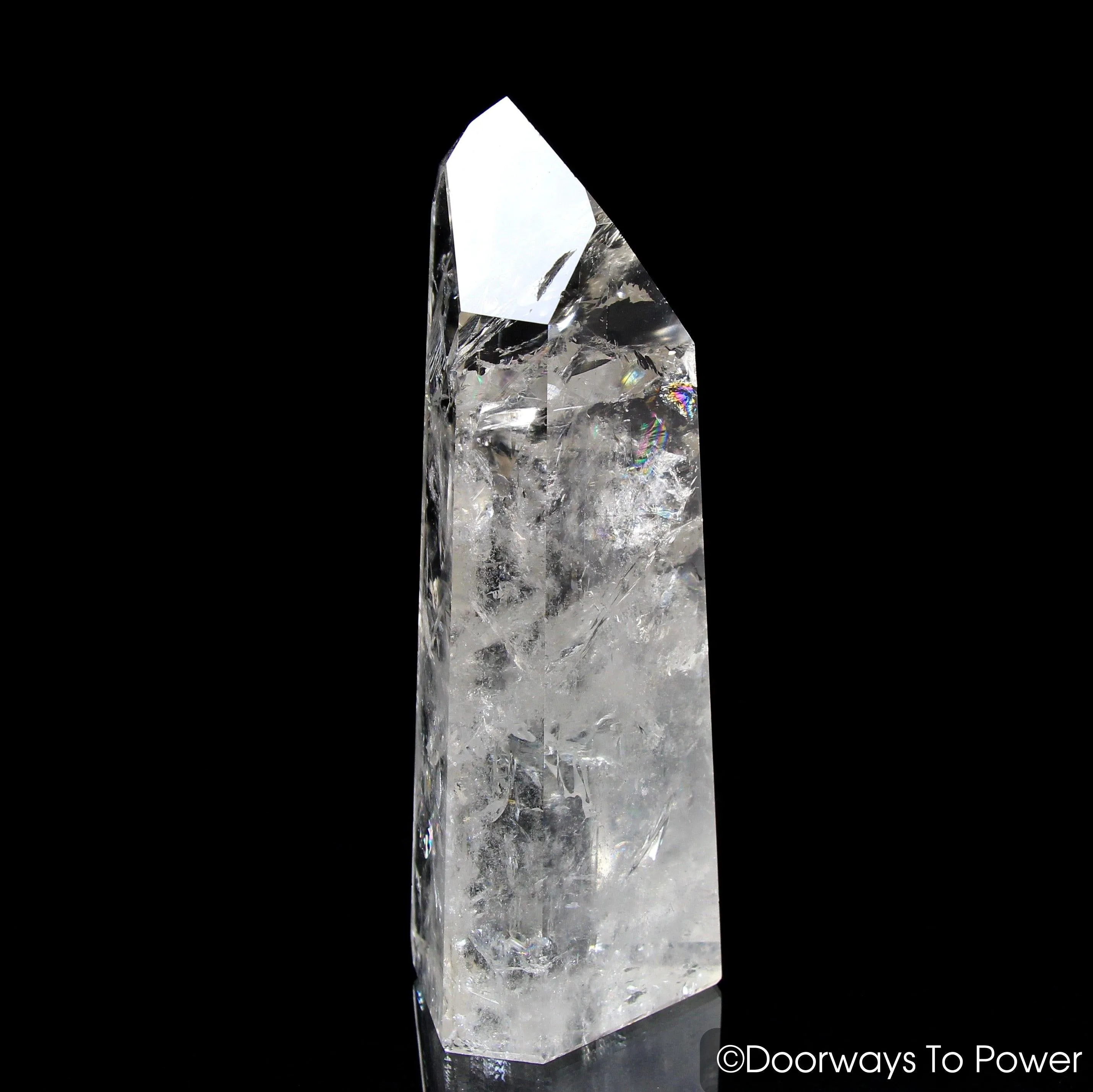 John of God Quartz Master Dow Devic Temple Casa Crystal w/ Rainbows