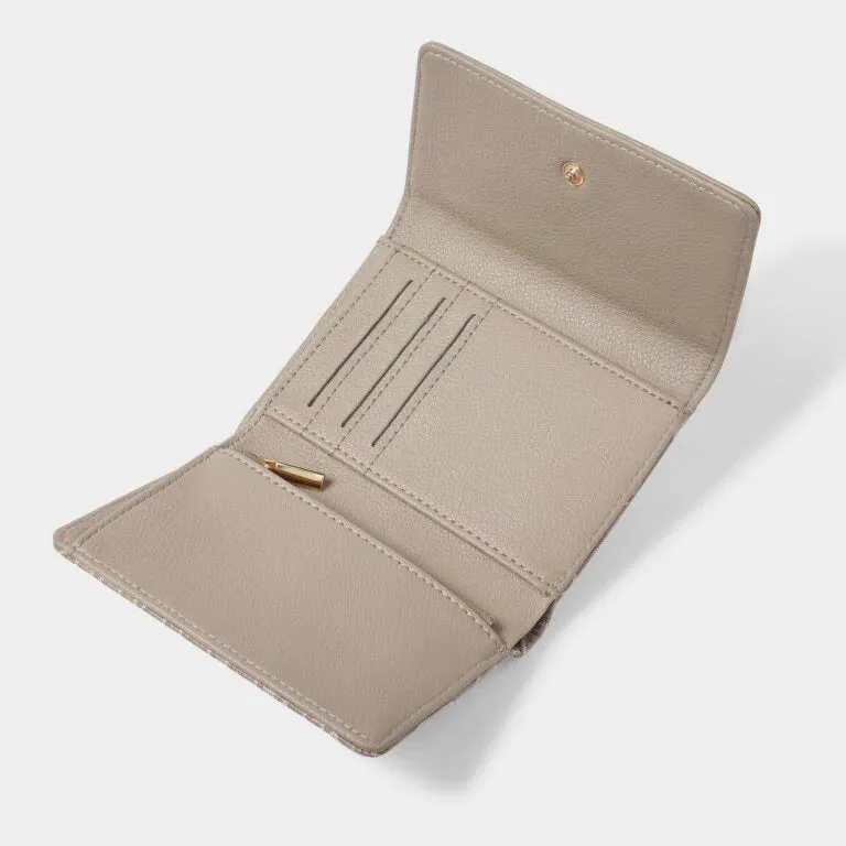 Katie Loxton Signature Purse in Chocolate and Taupe