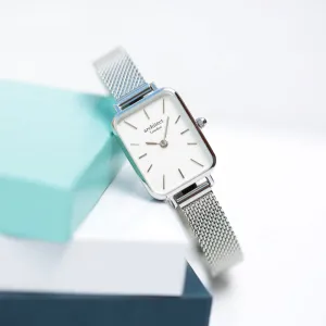 Ladies Architēct Lille Engraved Watch In Cloud Silver