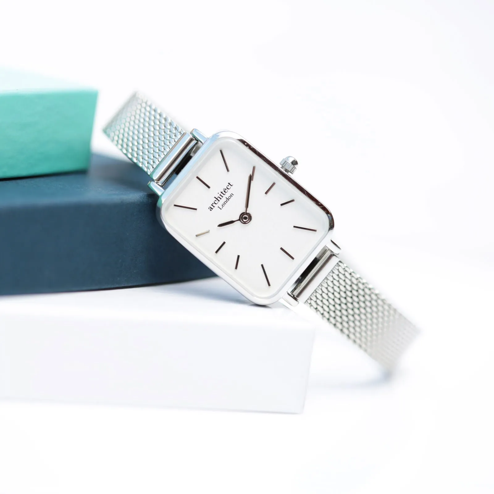 Ladies Architēct Lille Engraved Watch In Cloud Silver