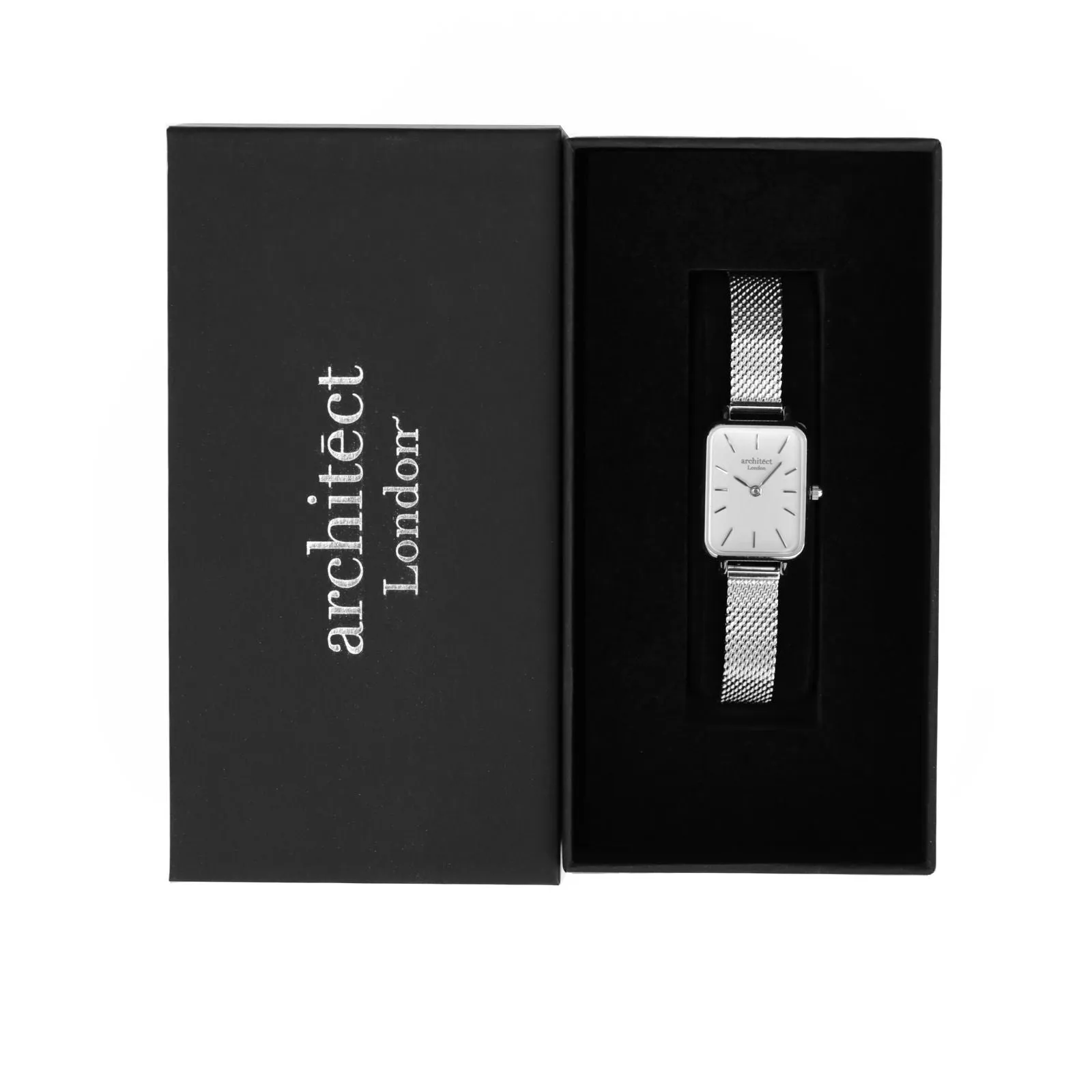Ladies Architēct Lille Engraved Watch In Cloud Silver