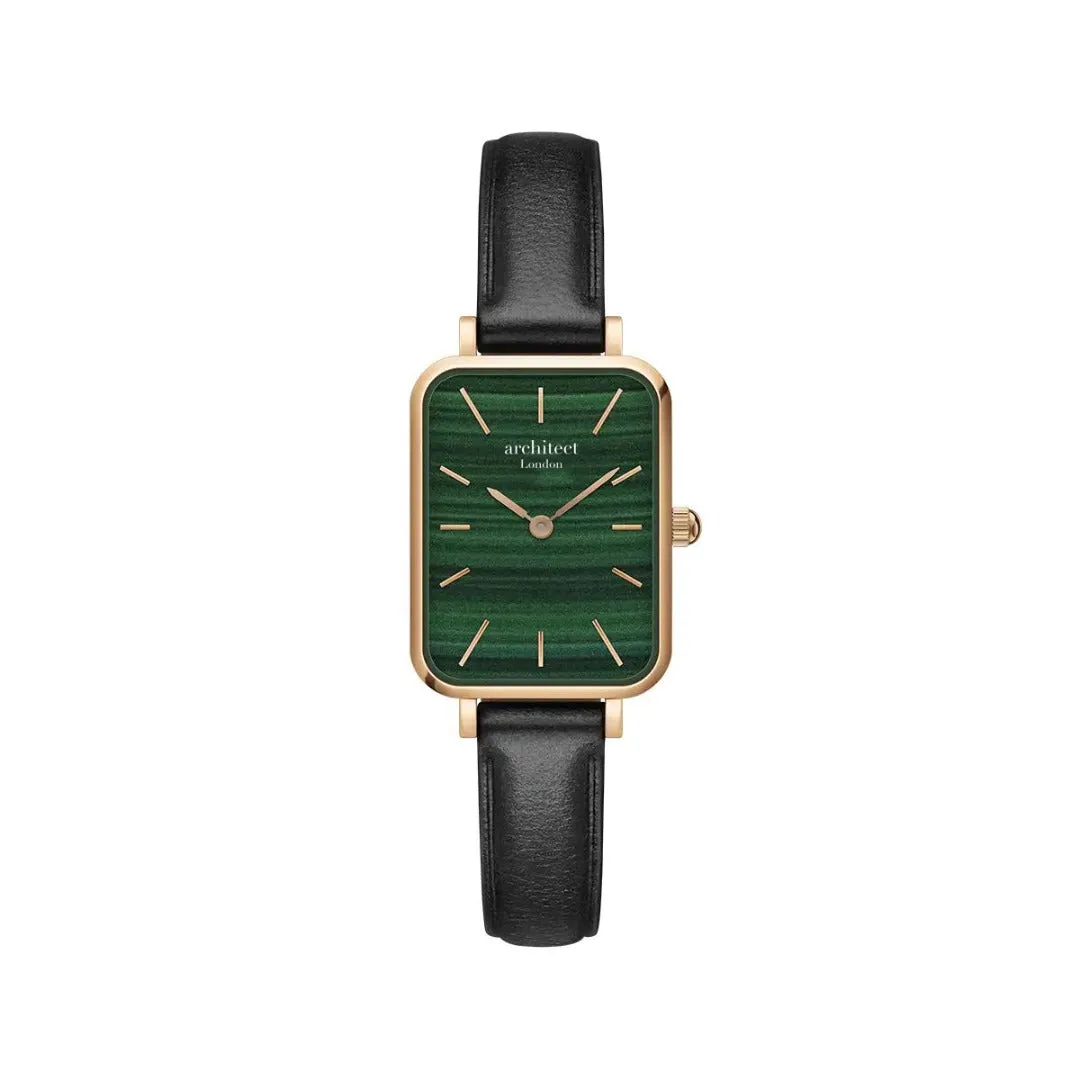 Ladies Handwriting Engraved Watch in Pine Green