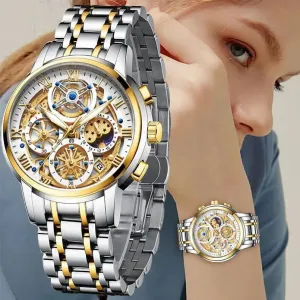 LIGE Top Brand Luxury Gold Women Watches