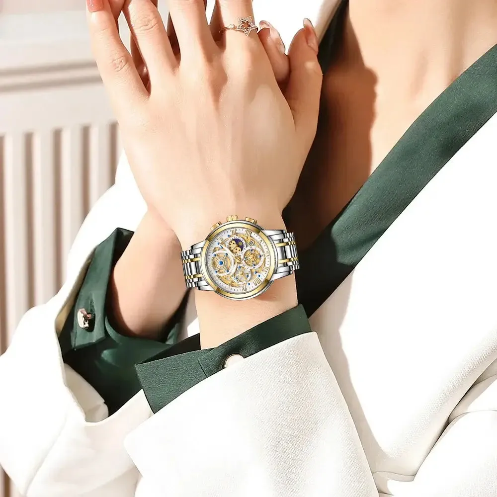 LIGE Top Brand Luxury Gold Women Watches