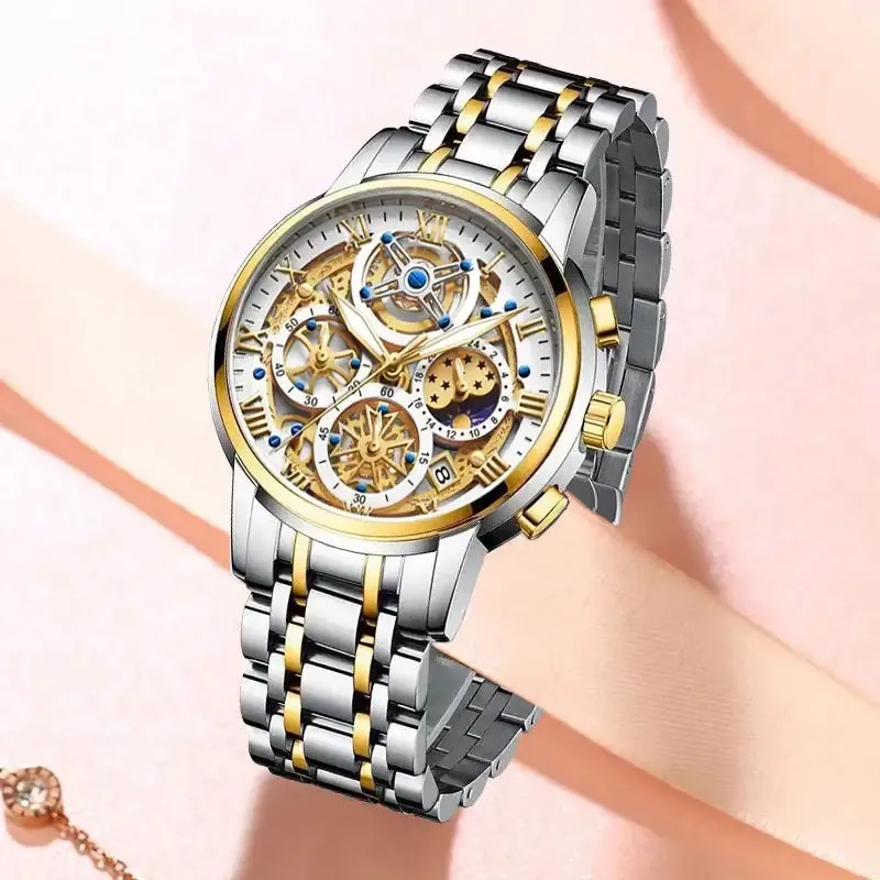 LIGE Top Brand Luxury Gold Women Watches