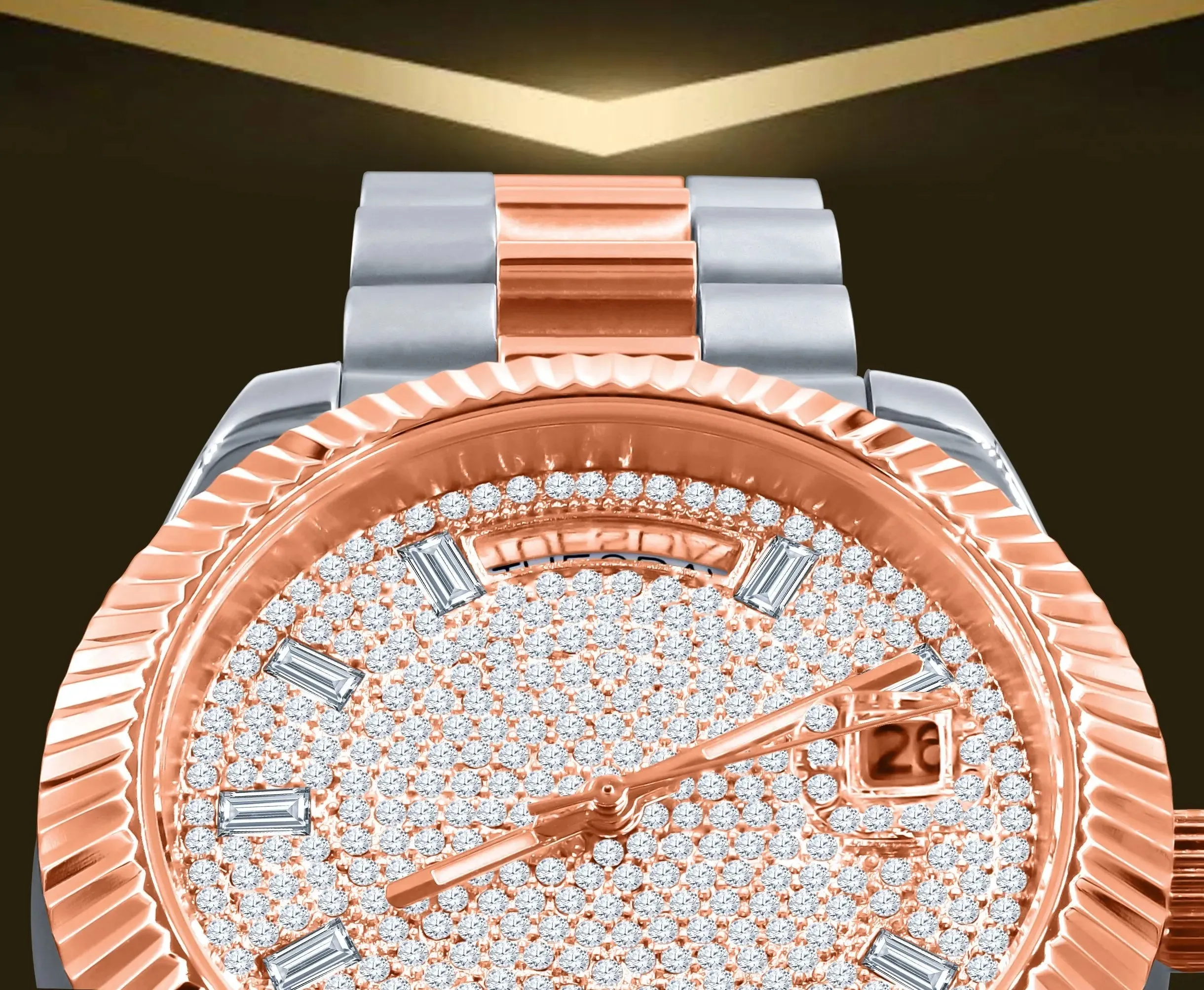 LUXURIOUS HIP HOP METAL TIMEPIECE
