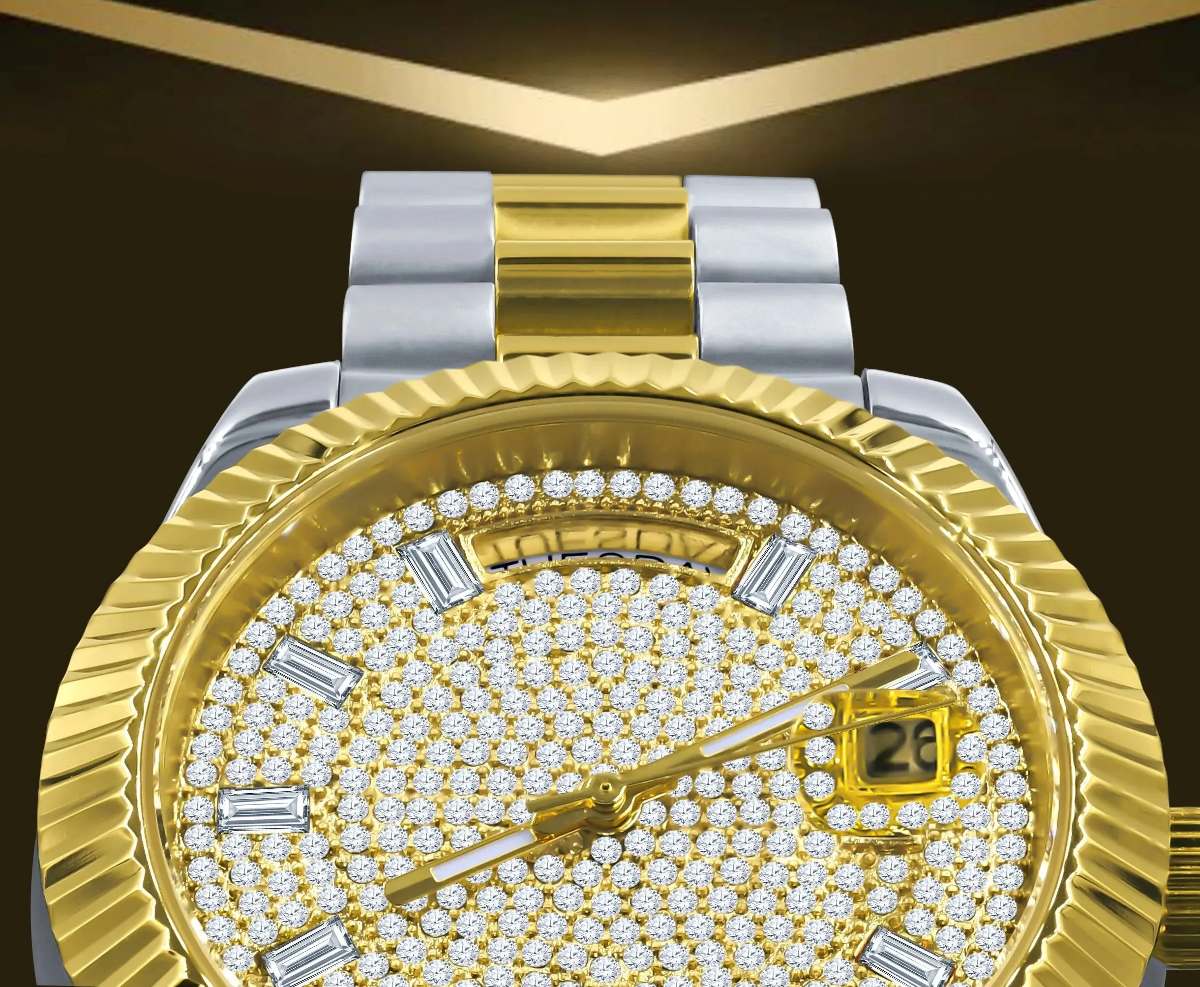 LUXURY HIP HOP BLING METAL TIMEPIECE