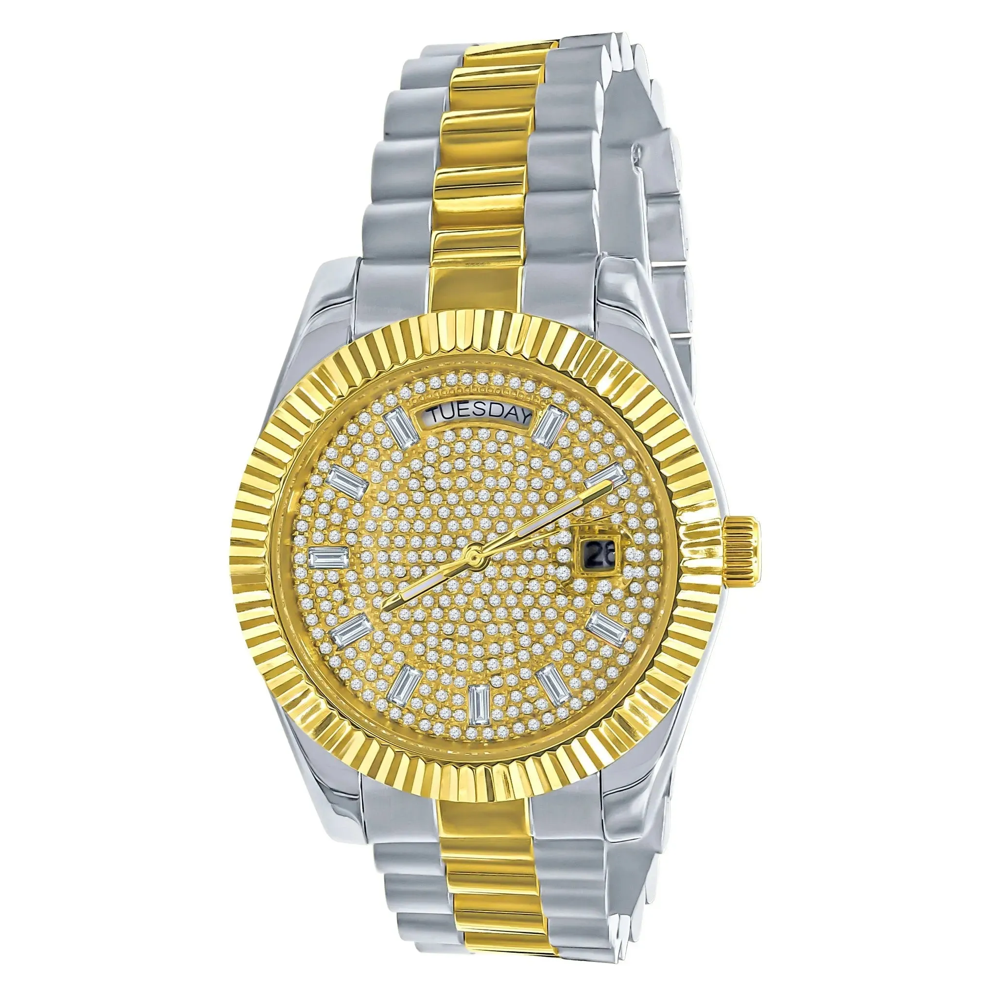 LUXURY HIP HOP BLING METAL TIMEPIECE