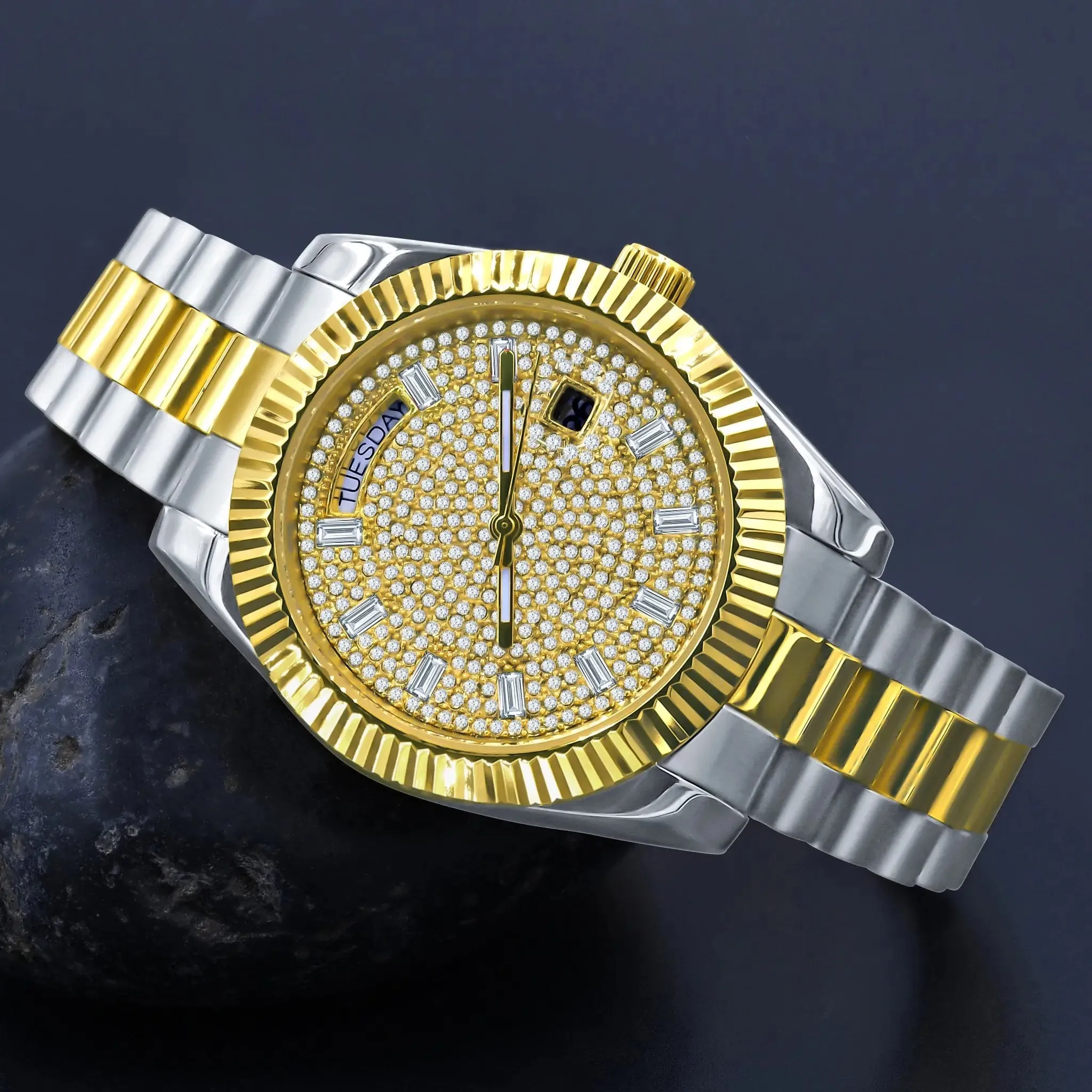 LUXURY HIP HOP BLING METAL TIMEPIECE
