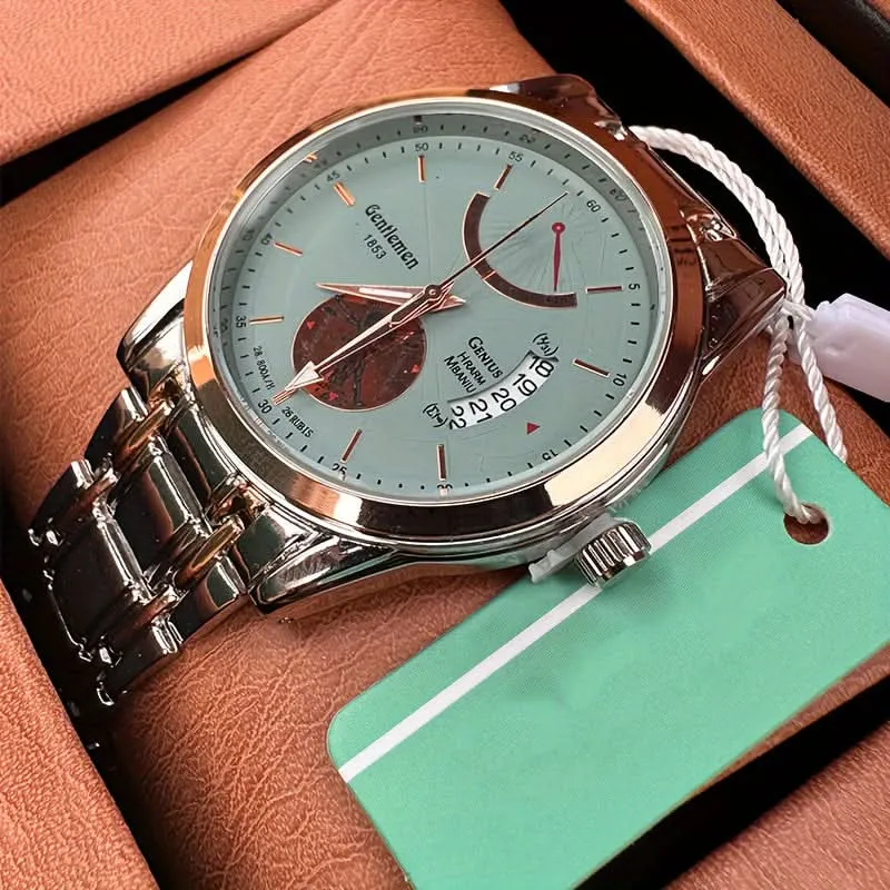 Luxury Men's Quartz Watch with Calendar