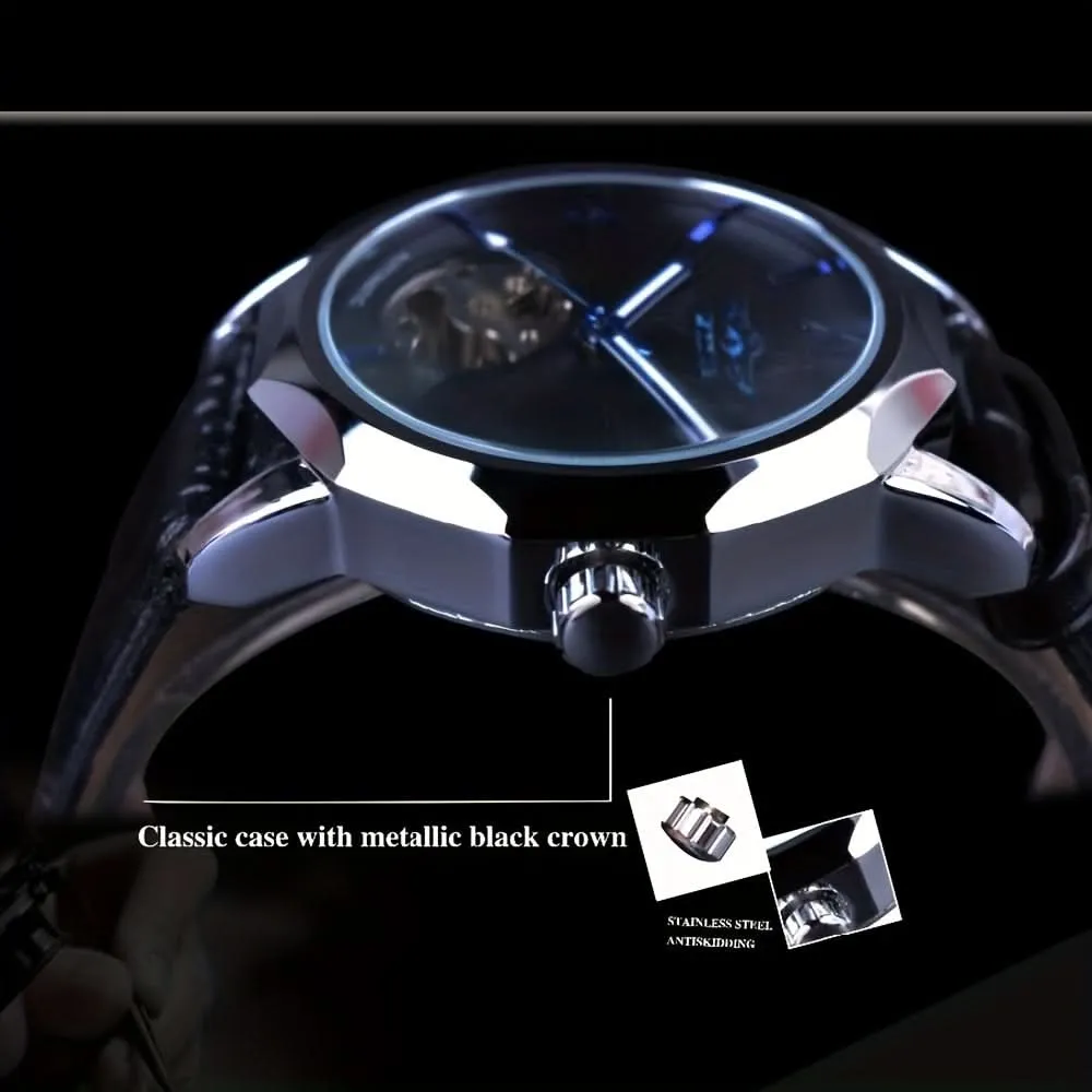 Luxury Men’s Skeleton Mechanical Wristwatch