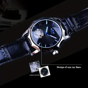 Luxury Men’s Skeleton Mechanical Wristwatch