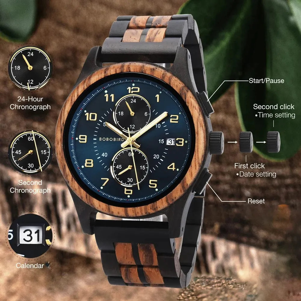 Luxury Wooden Wristwatch