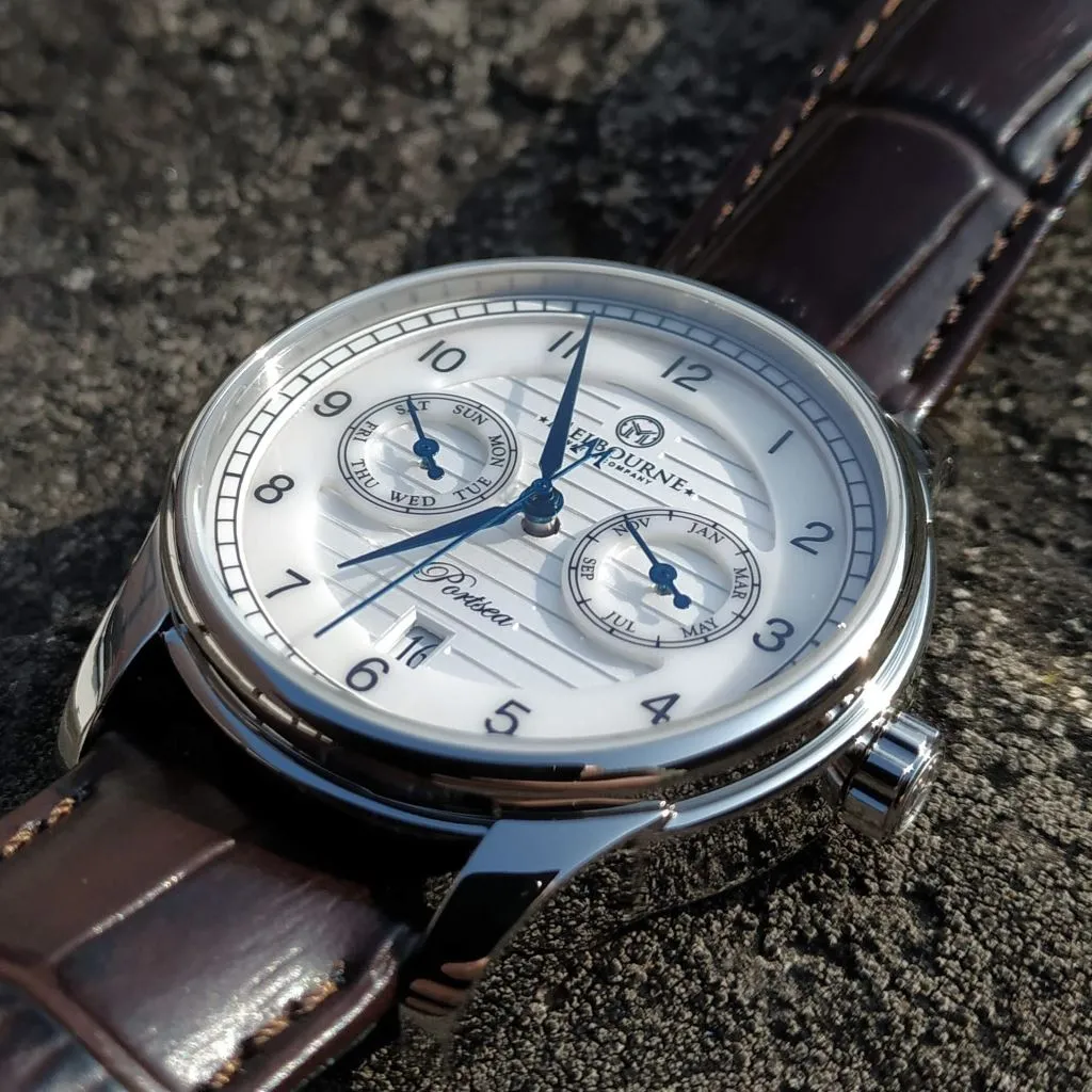 Melbourne Portsea Calendar Classic — Silver (Triple Calendar)