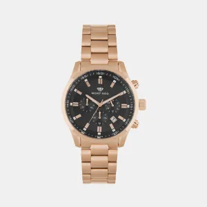 Men Black Chronograph Stainless Steel Watch 1032C-M3304