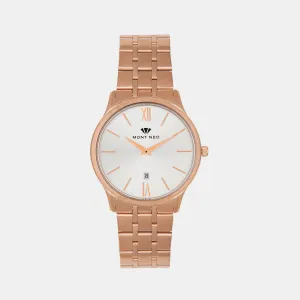 Men Silver Analog Stainless Steel Watch 1035E-M3303