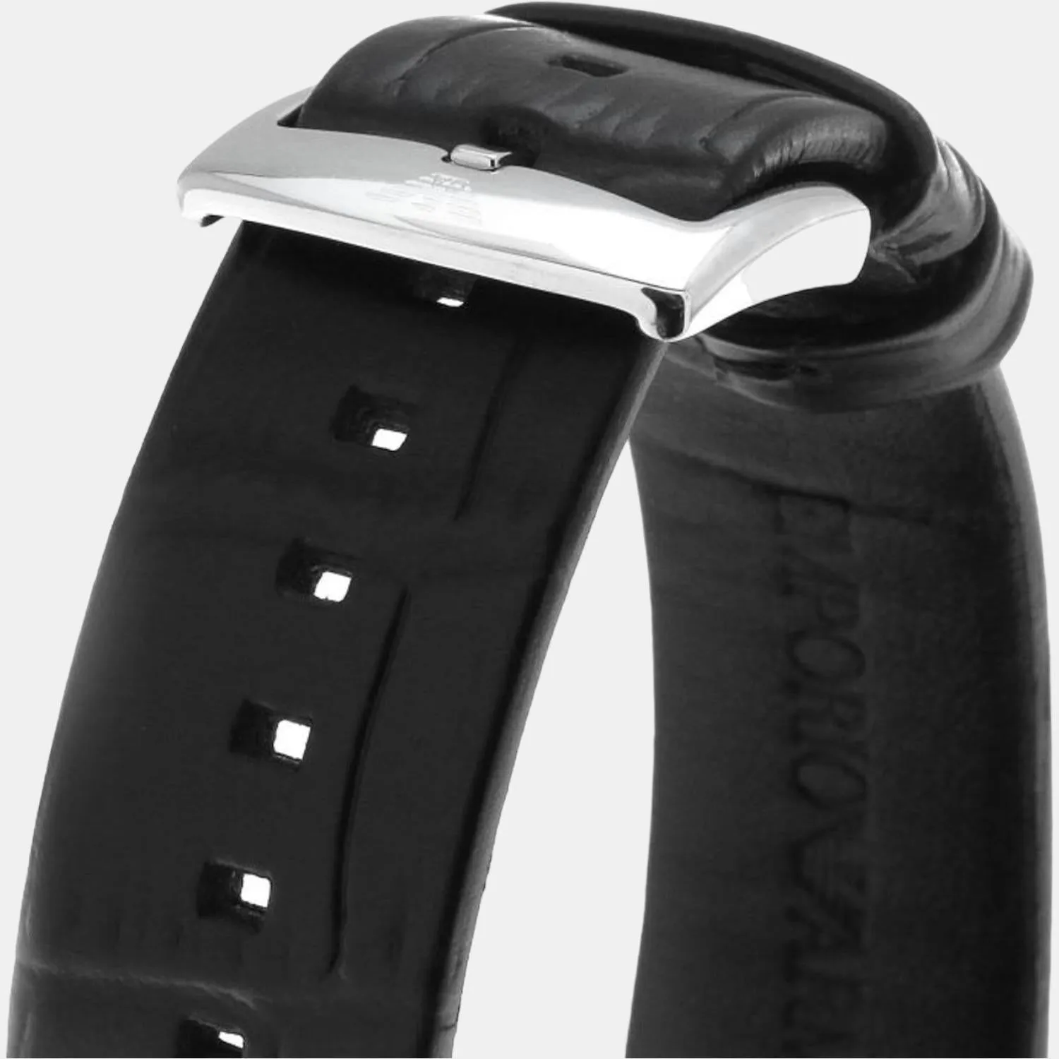 Men's Black Analog Leather Watch AR2500
