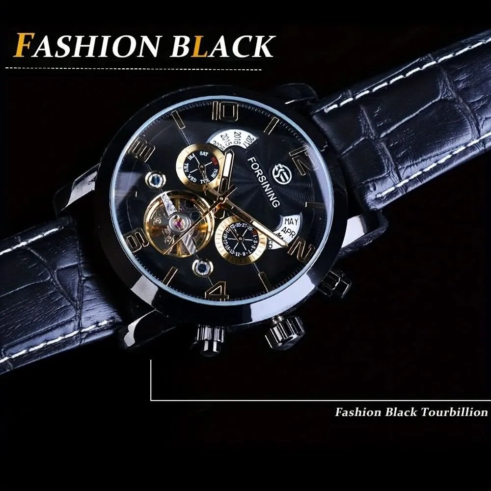 Men's Tourbillon Mechanical Watch - Luxury