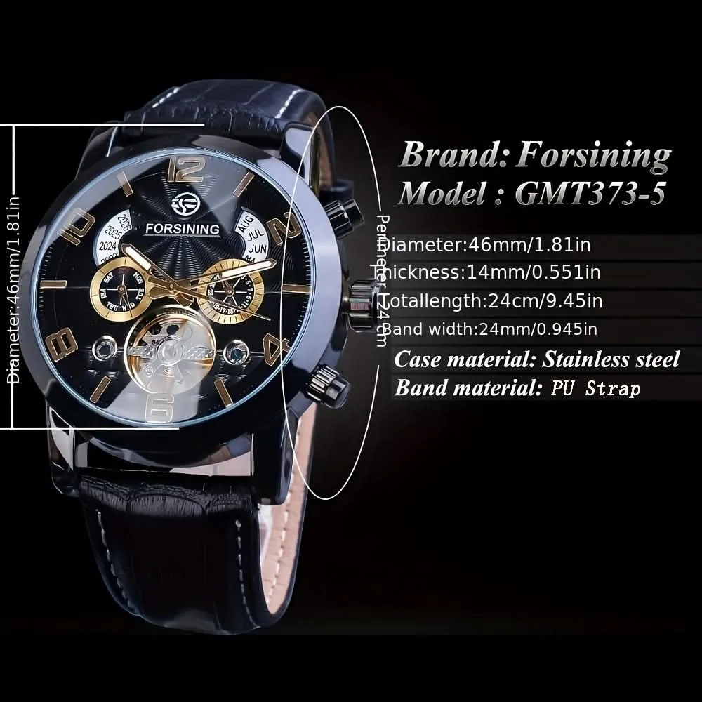 Men's Tourbillon Mechanical Watch - Luxury