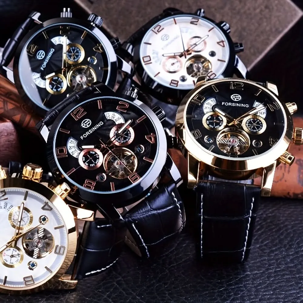 Men's Tourbillon Mechanical Watch - Luxury