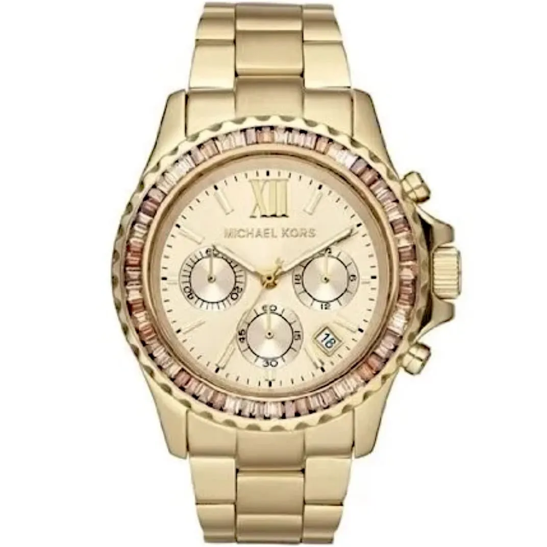 Michael Kors Everest Gold Chronograph Women's Watch MK5849