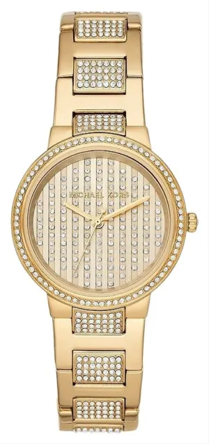 Michael Kors Gabbi Pave Gold Women's Watch MK3985