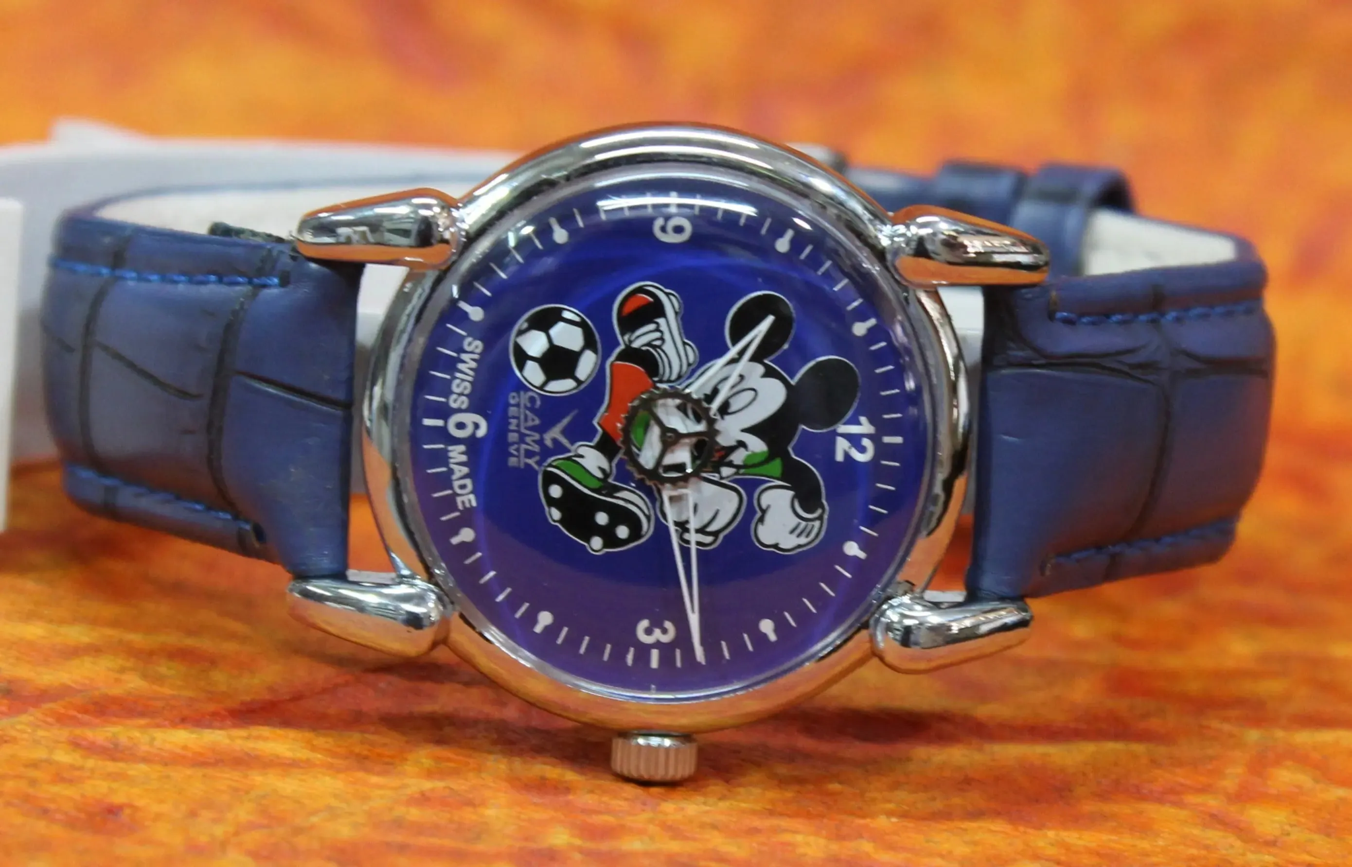Mickey Mouse Wrist watch Camy Geneva 17 Jewels ST96 Mechanical Hand Wind Movement