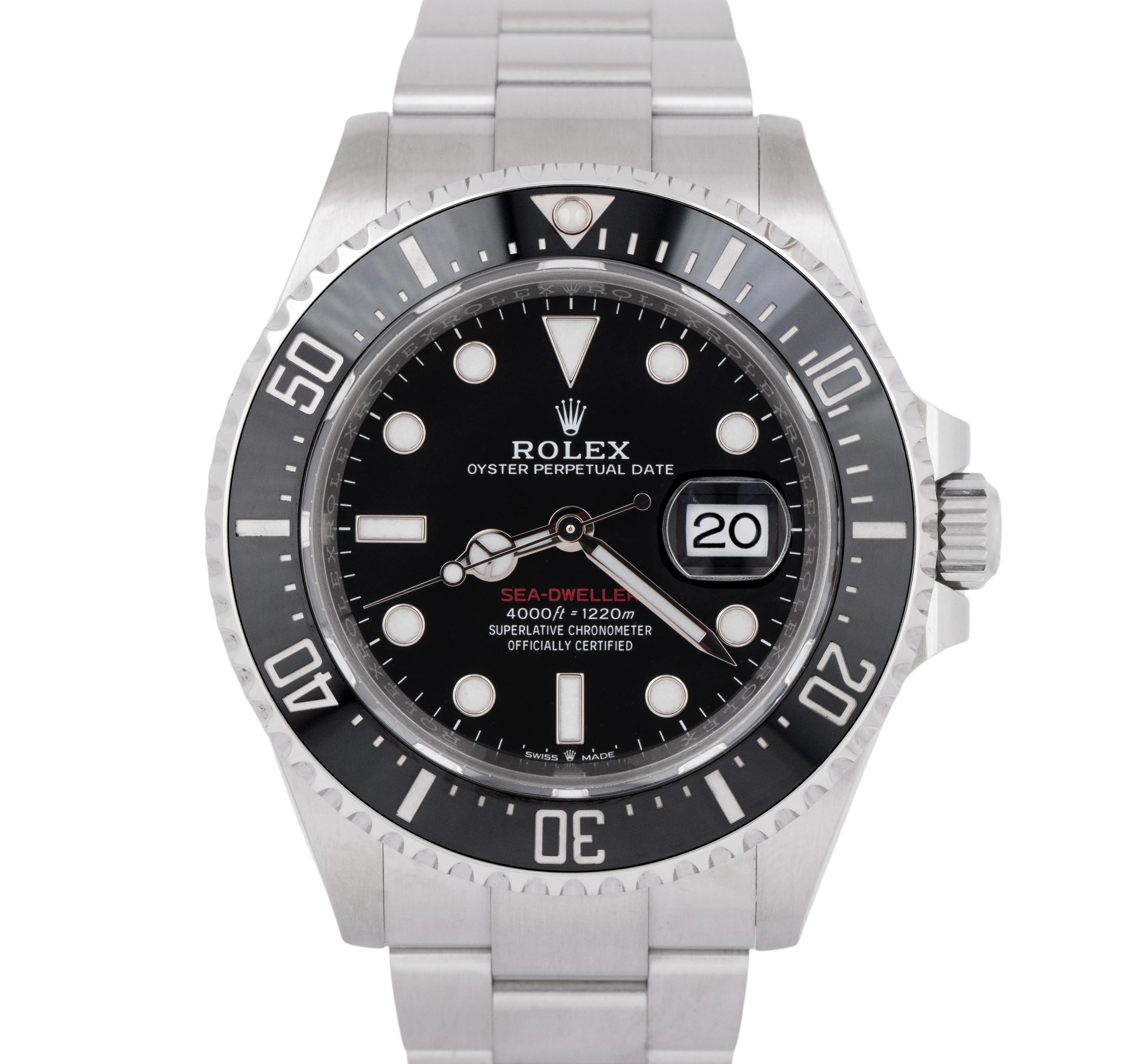 MINT PAPERS Rolex Sea-Dweller 126600 Black Mark II Stainless 43mm Watch BOX