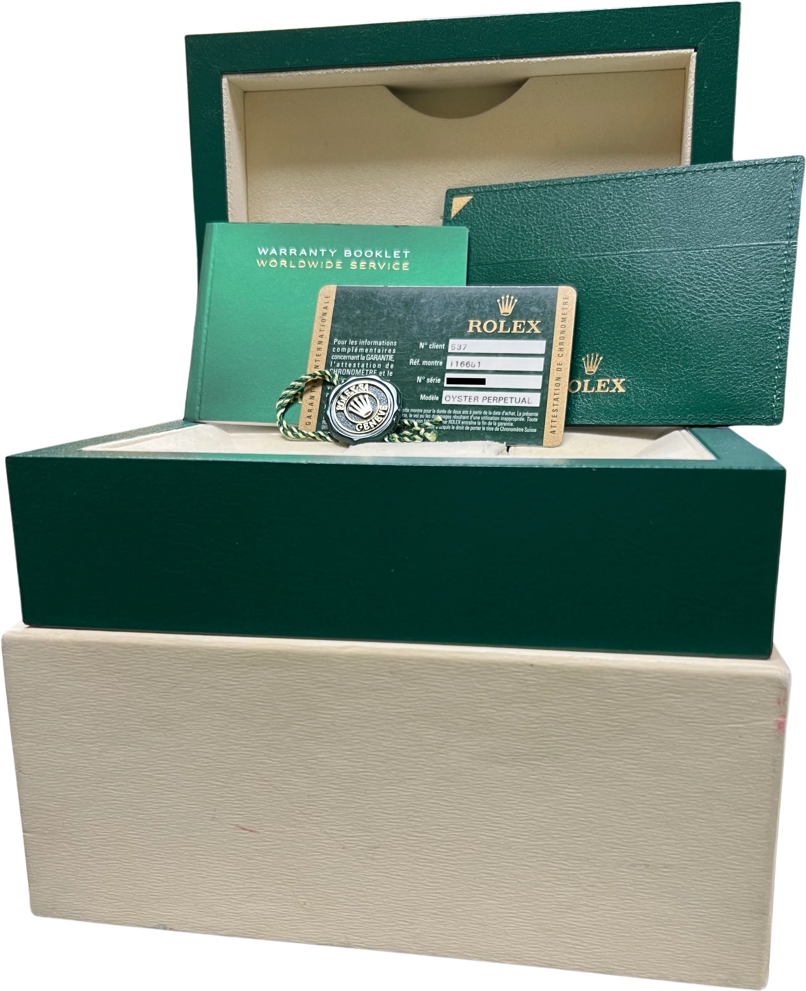 MINT PAPERS Rolex Yacht-Master II White Two-Tone Rose Gold 116681 44mm Watch BOX