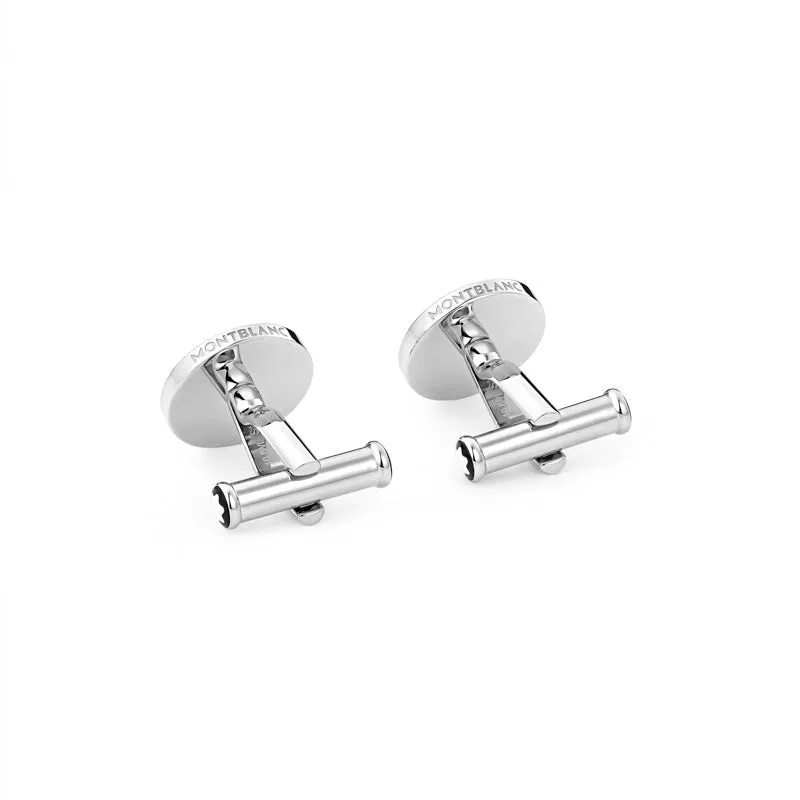 MNT Cufflinks Stainless Steel Onyx Star