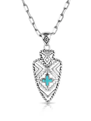 Montana Silversmiths NC5863 Womens Patterns of the Southwest Necklace Silver