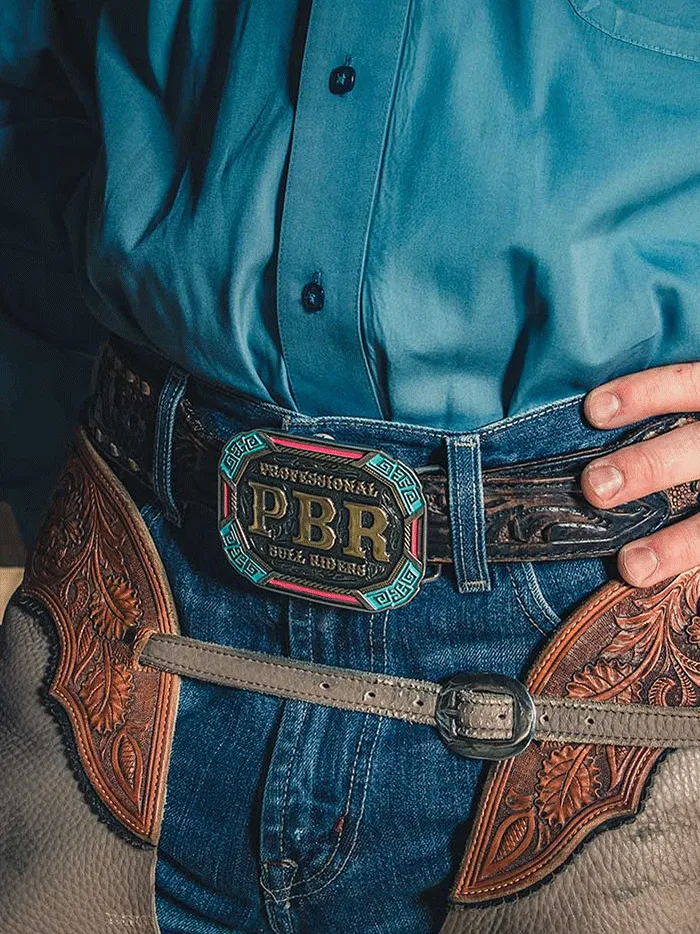 Montana Silversmiths PBR939 PBR Vibrant Riders Belt Buckle