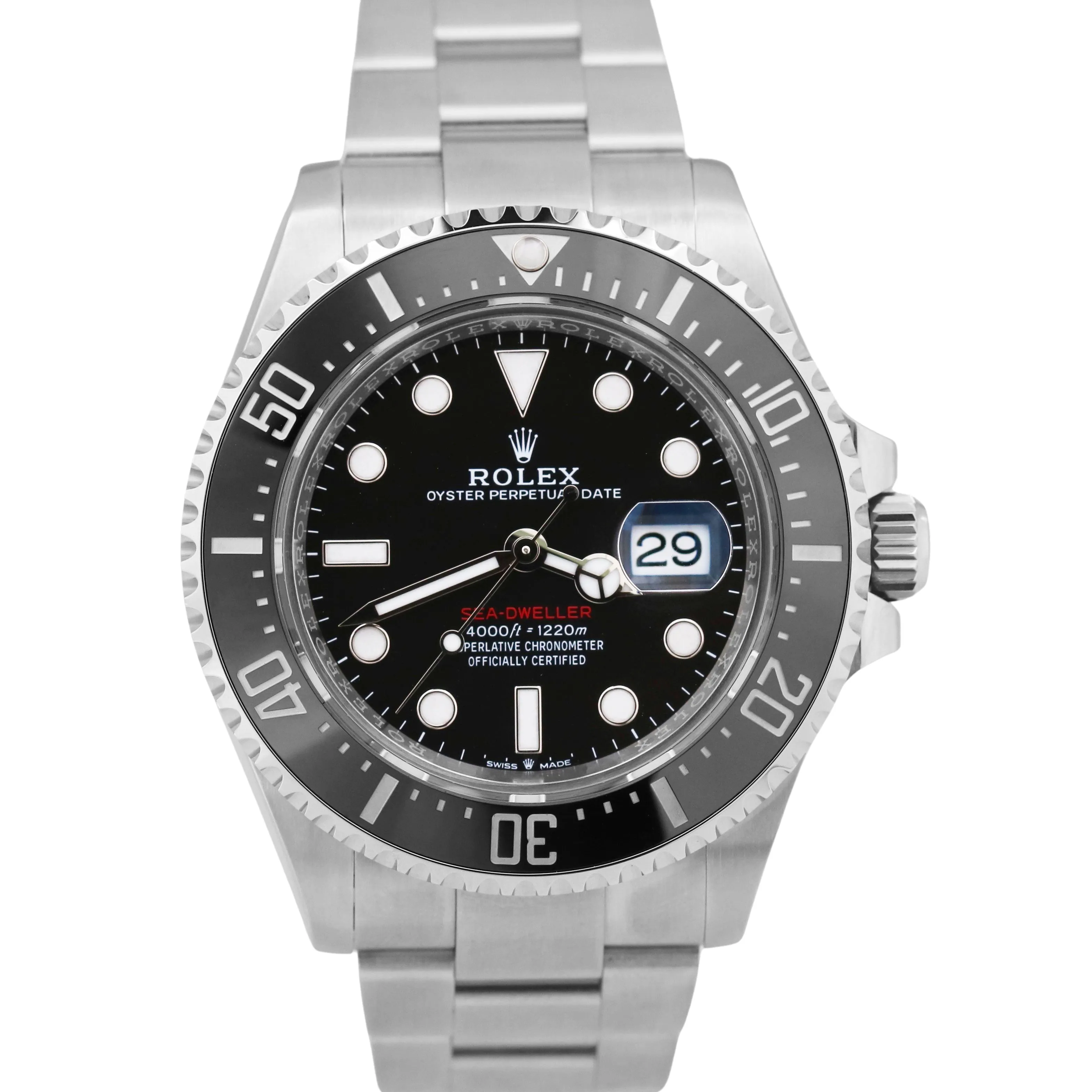 NEW 2022 PAPERS Rolex Sea-Dweller 126600 Black Red Mark II 43mm MK2 Watch BOX