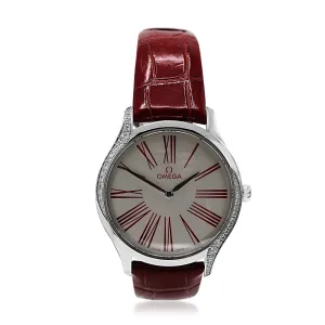 Omega De Ville Trésor 36mm Steel & Diamond Quartz Watch